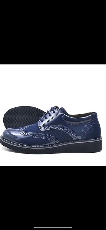 Klasik çocuk ayakkabı rugan ve süet - Görsel 3