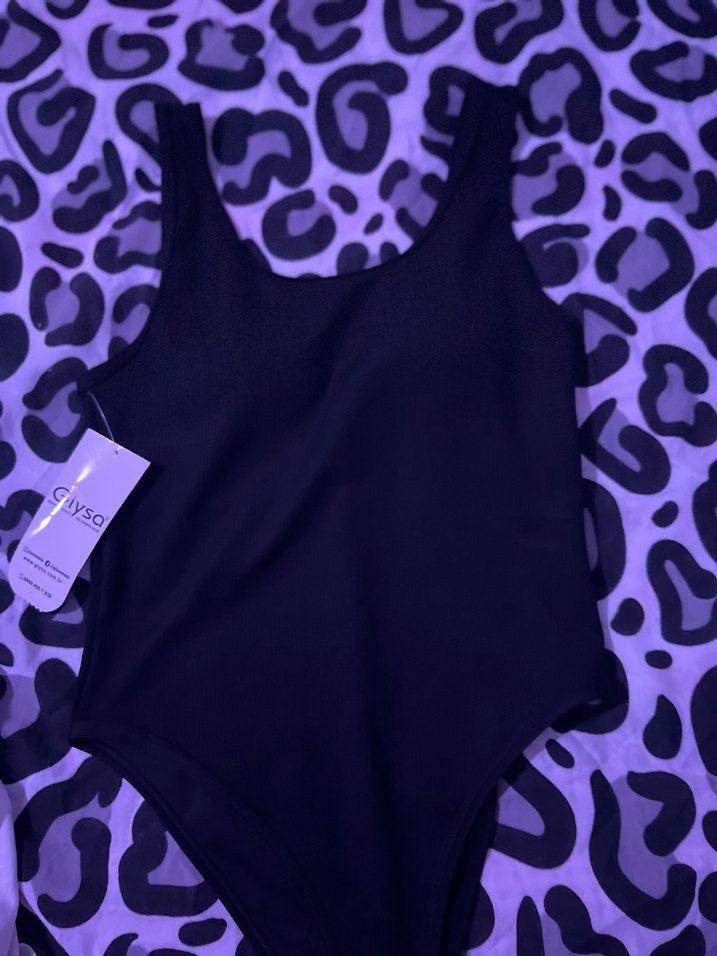 Kadın Siyah Basic Kolsuz Mayo - Görsel 3