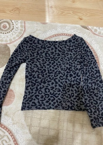 Gri Yılan Desenli Kadın Triko - Görsel 3