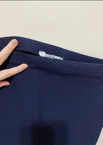 Lacivert Kadın Midi Piliseli Etek - Görsel 2
