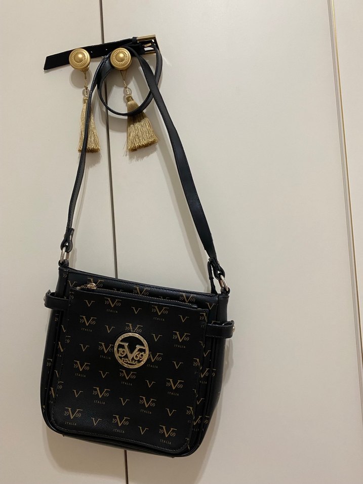 Klasik Siyah Deri Kadın Çanta - Görsel 3