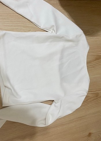 Beyaz Uzun Kollu Kadın Bluz - Görsel 3