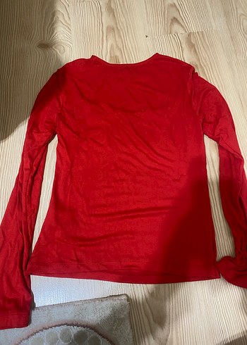 Kırmızı pencereli bluz - Görsel 3