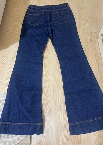 Lacivert Kadın Denim Pantolon - Görsel 3