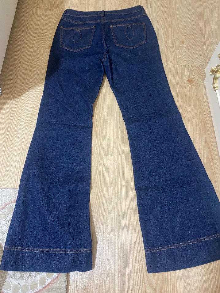 Lacivert Kadın Denim Pantolon - Görsel 3