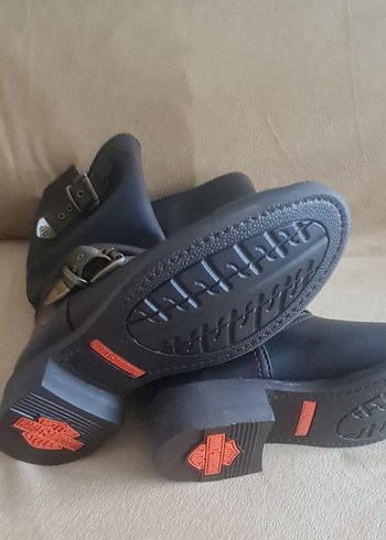 Siyah Erkek Biker Botları Tokalı harley davidson orijinal - Görsel 2