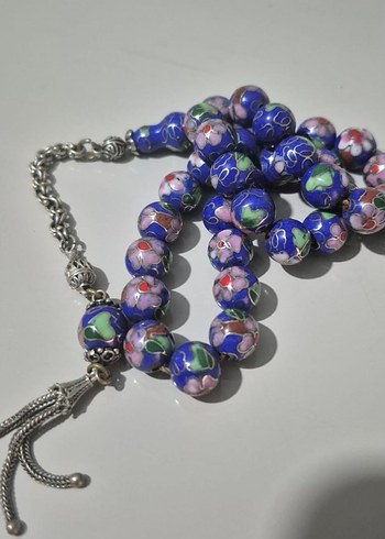 fransiz mineli  gümüş Renkli  Tesbih 10 mm koleksiyonluk. - Görsel 2