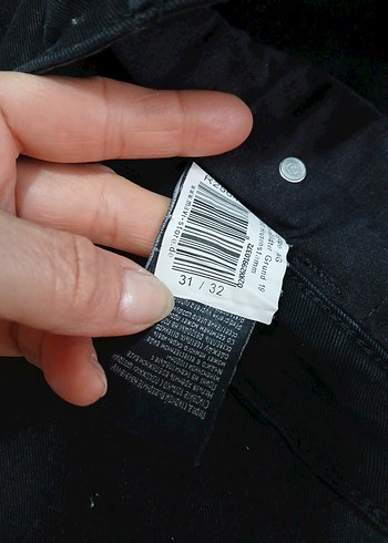 30 Beden siyah Renk Erkek Siyah kot pantalon