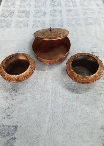 Antika Erzincan işi bakır obje - Görsel 2