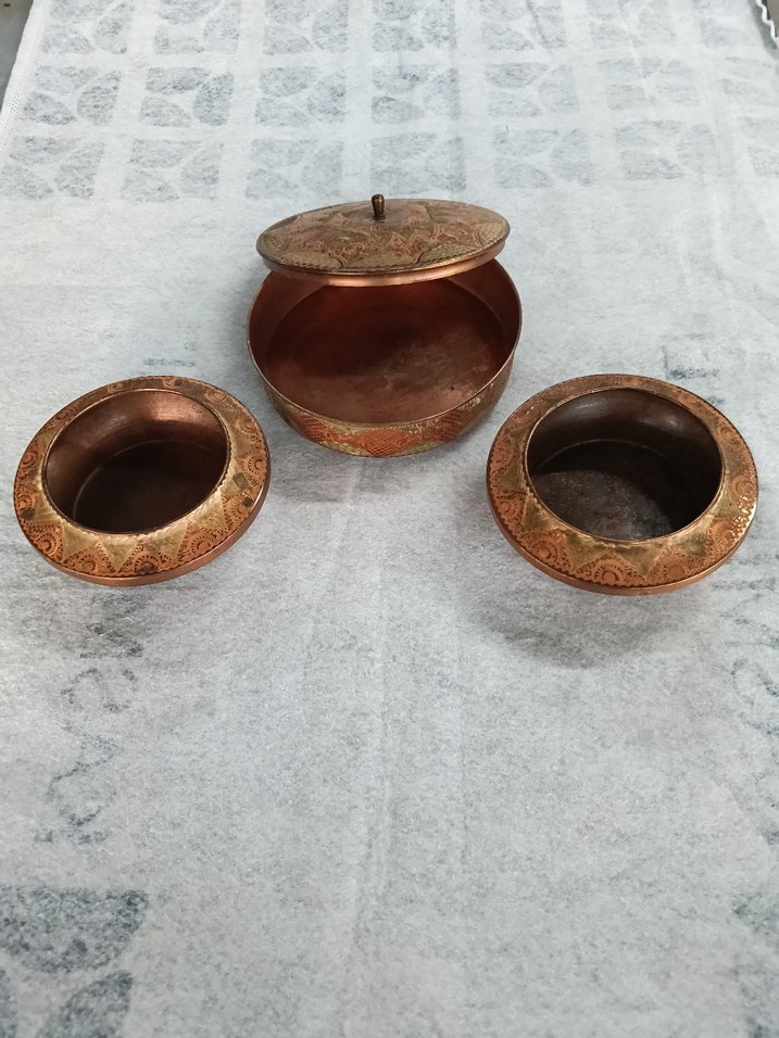 Antika Erzincan işi bakır obje - Görsel 2