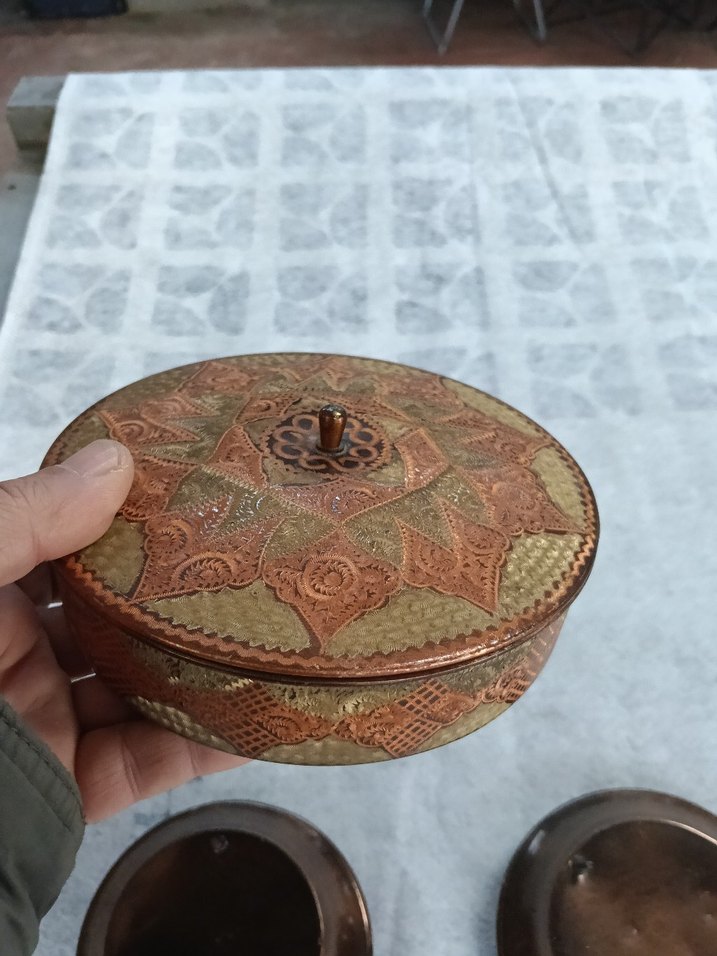 Antika Erzincan işi bakır obje - Görsel 5