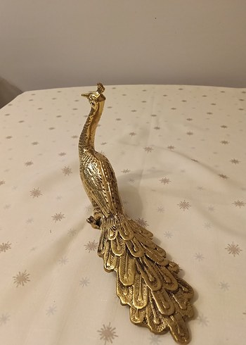 Antika Pirinç Tavuskuşu Biblo - Görsel 2