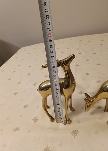 Antika Pirinç Geyik Biblo Seti - Görsel 6