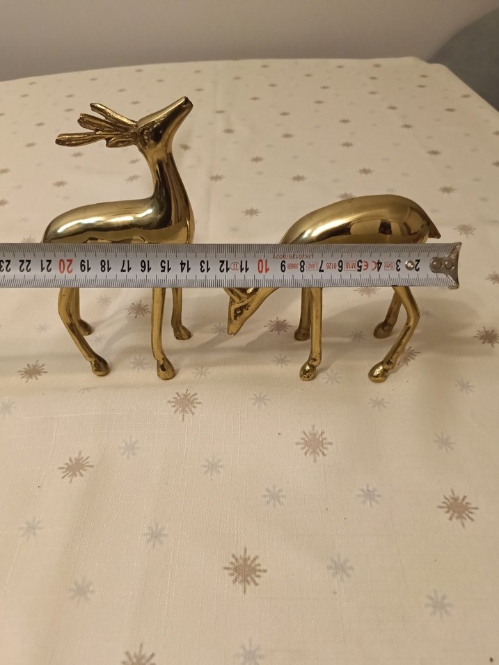 Antika Pirinç Geyik Biblo Seti - Görsel 5