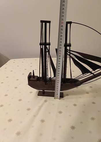 Ahşap Büyük Boy Yelkenli - Görsel 5