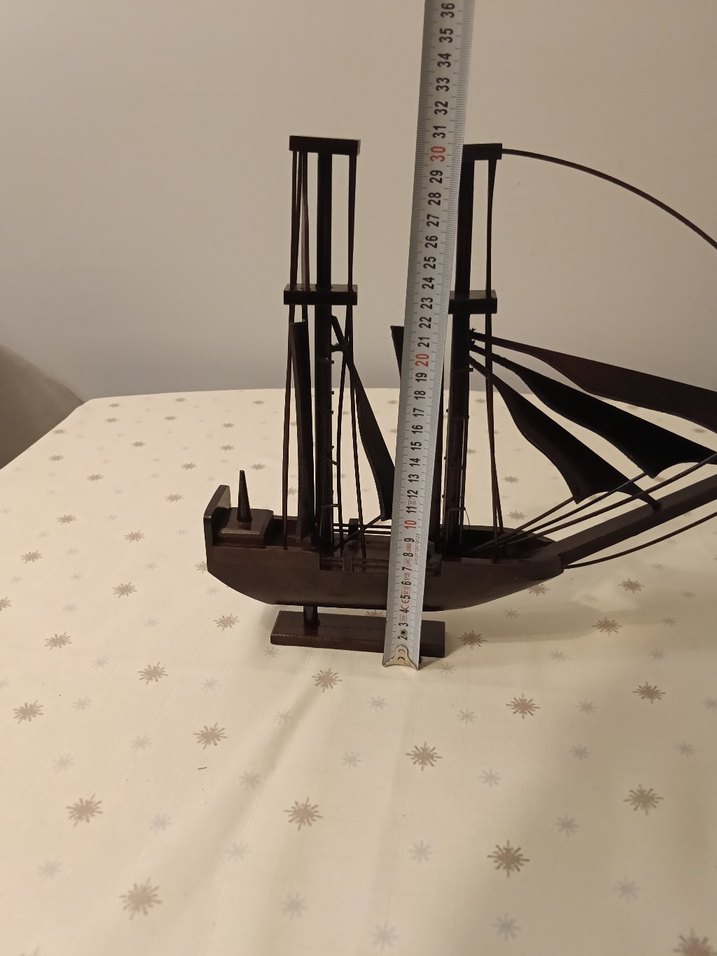 Ahşap Büyük Boy Yelkenli - Görsel 5