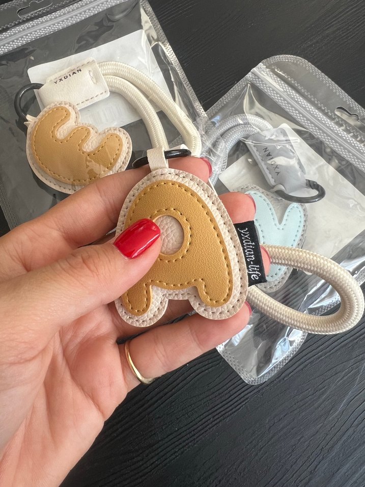 Camel Renkli Kadın Anahtarlık Velcro Detaylı - Görsel 3