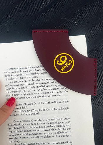 Bordo Deri Mouse Pad kitap ayraçı harry pother - Görsel 2