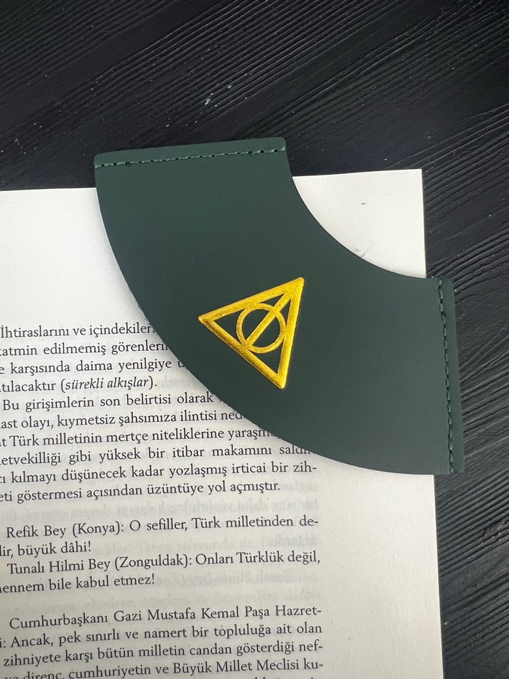 Bordo Deri Mouse Pad kitap ayraçı harry pother - Görsel 3