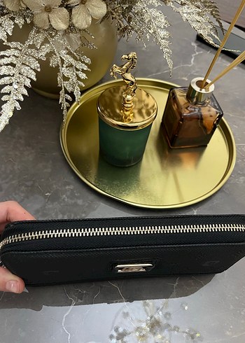 Siyah Deri Kadın Fermuarlı Cüzdan - Görsel 3