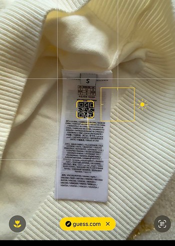 Beyaz GUESS Payetli Nakışlı Sweatshirt - Görsel 4