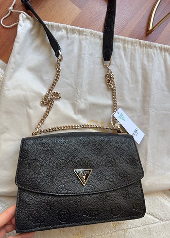 Zincir Detaylı Siyah Deri Kadın Çanta - Görsel 2