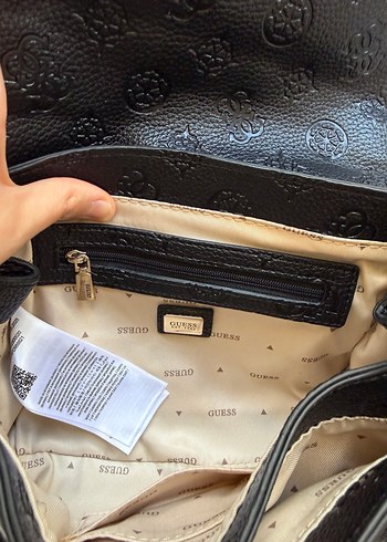 Zincir Detaylı Siyah Deri Kadın Çanta - Görsel 4