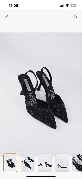 Zara Kısa topuklu stiletto