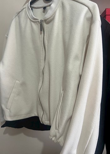 Düğmeli Beyaz Kadın Ceket - Görsel 7