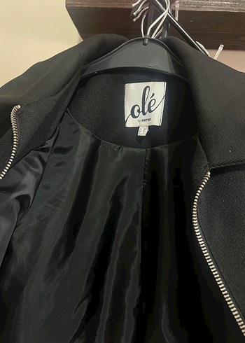 Siyah Fermuarlı Midi Kadın Ceket - Görsel 6