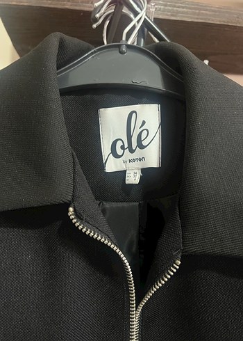 Siyah Fermuarlı Midi Kadın Ceket - Görsel 2