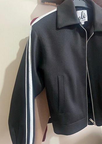 Siyah Fermuarlı Midi Kadın Ceket - Görsel 7