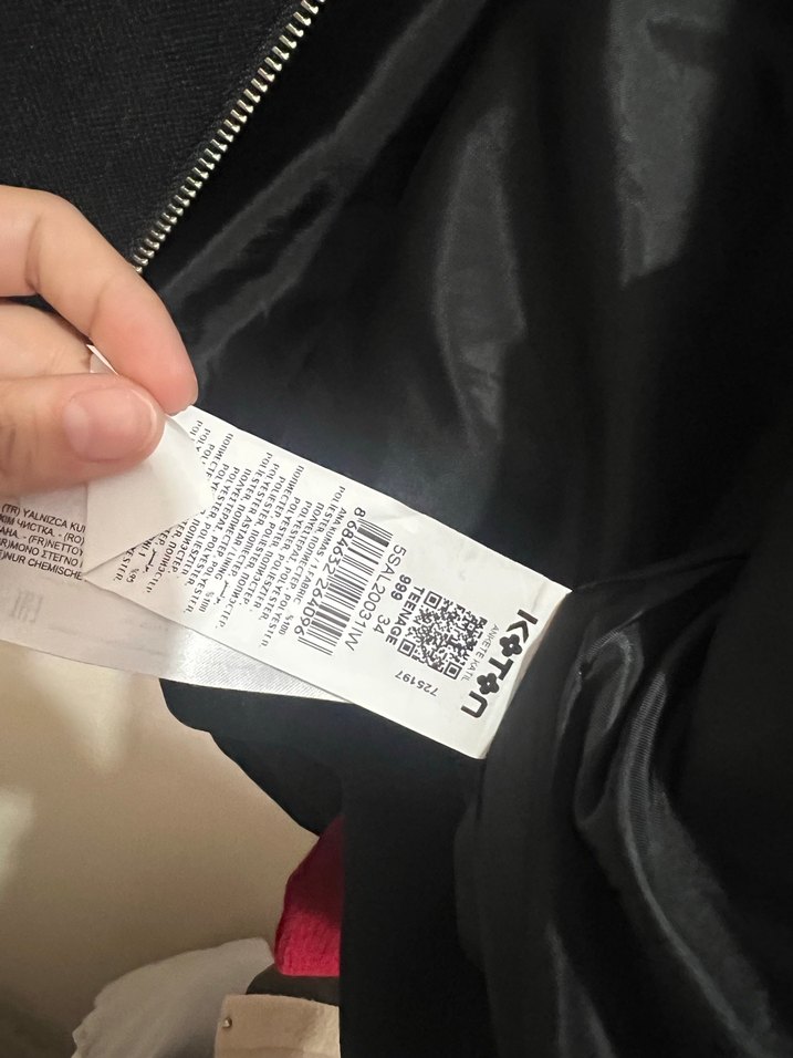 Siyah Fermuarlı Midi Kadın Ceket - Görsel 3