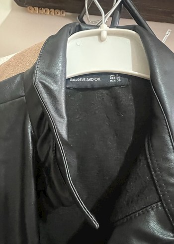 Düğmeli Siyah Deri Kadın Yelek - Görsel 3