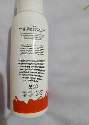 Voop SPF 50+ Güneş Koruyucu Losyon 100 ml - Görsel 3