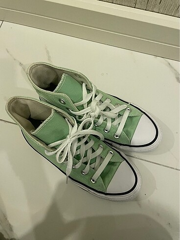 37 Beden yeşil Renk Converse all star