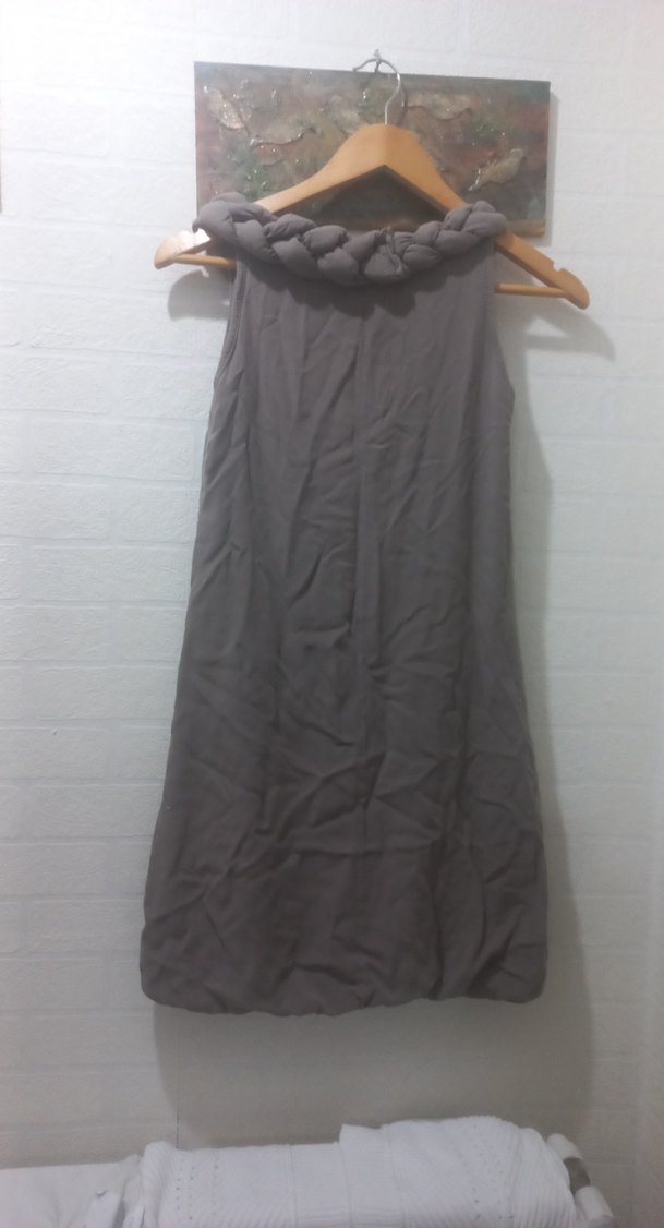 Gri Midi elbise - Görsel 2