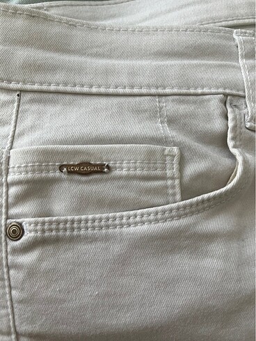 m Beden beyaz Renk Bayan pantalon