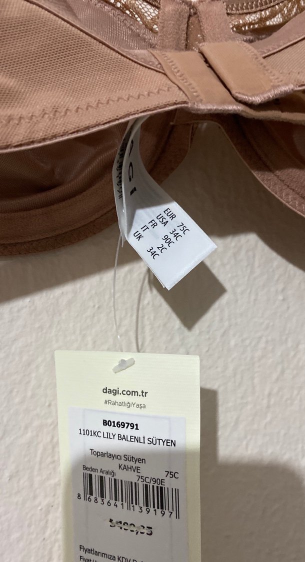 Dagi 75C tül sütyen - Görsel 5