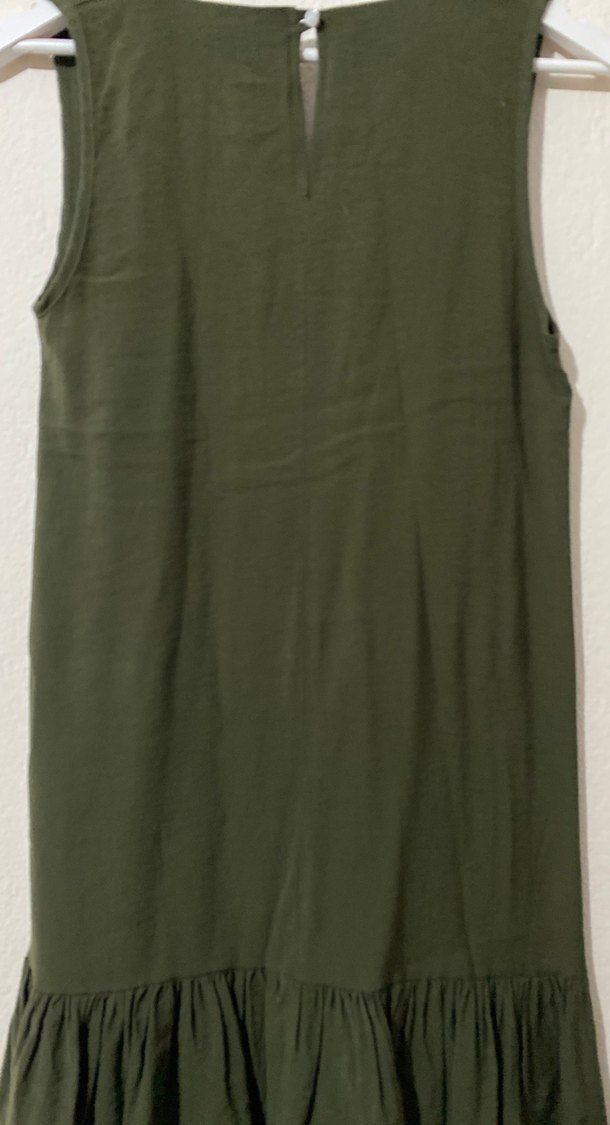 Addax Kadın Kolsuz V Yakalı Midi Elbise - Görsel 4