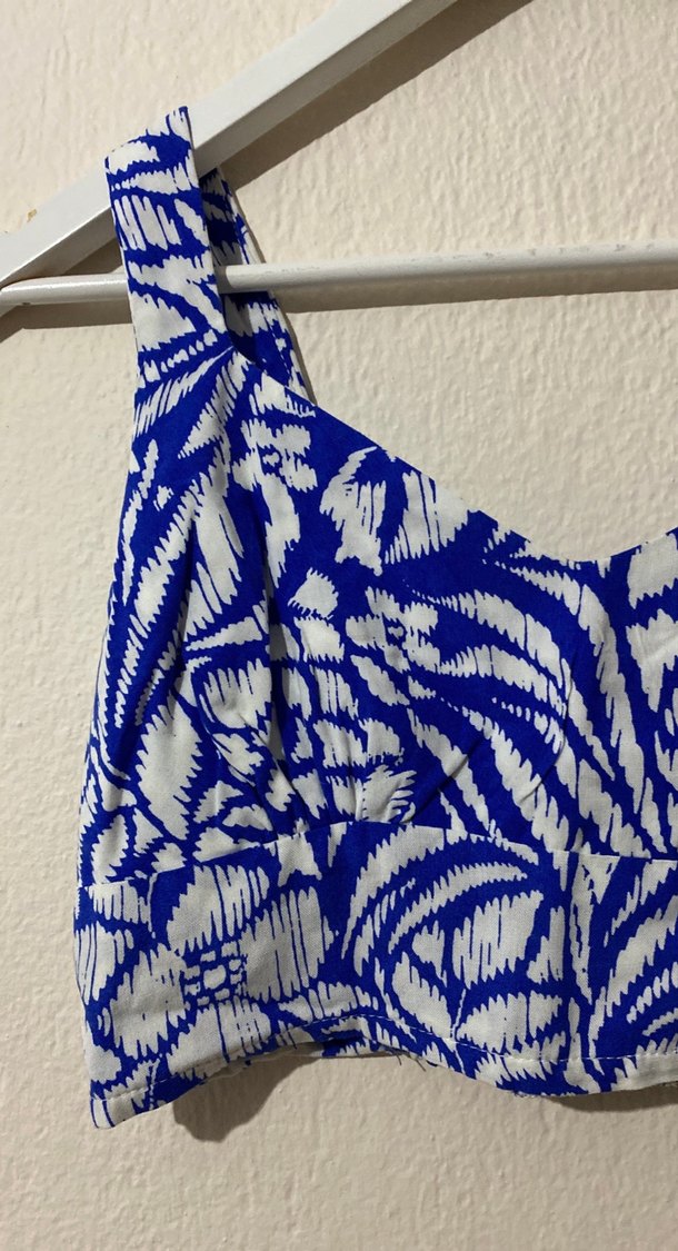 Koton  Bağlama Desenli Bohem Mini Bustiyer - Görsel 3