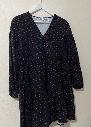 Koton Çiçek Desenli Bohem Uzun Kollu Midi Elbise - Görsel 3