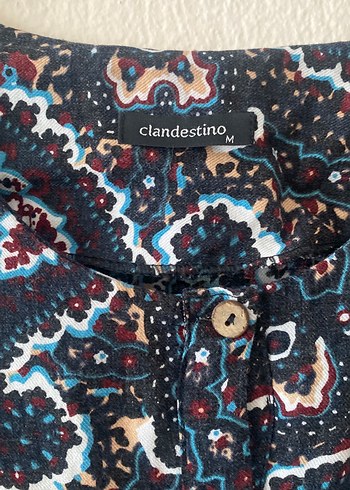 Clandestino Hamile Bohem Çok Renkli Desenli Elbise - Görsel 3