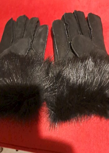 deri içi tamamen tüylü eldiven - Görsel 5