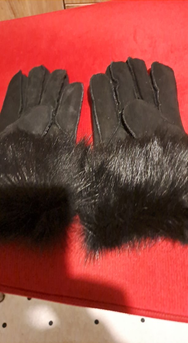 deri içi tamamen tüylü eldiven - Görsel 5