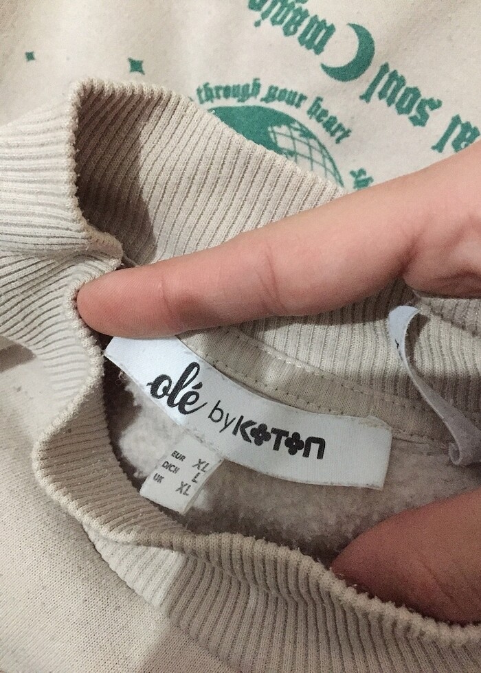 Oversize Sweat 3iplik pamuklu - Görsel 3