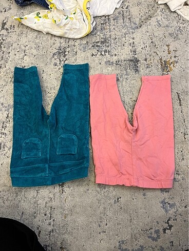 6-9 Ay Beden çeşitli Renk Kadife pantalon