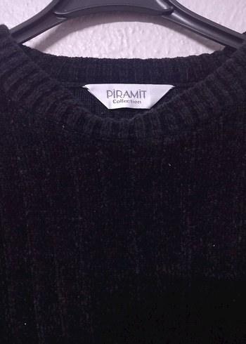 Siyah Örgü Kadın Triko Kazak - Görsel 3