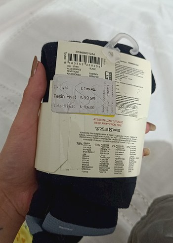 Erkek Bebek Siyah Baskılı Çorap - Görsel 3