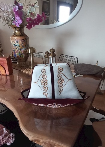 Şapka Kazakistan keçe kalpak - Görsel 2